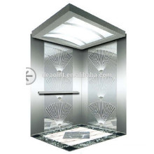 800kg Luxury Car Passenger Elevator with Titanium Gold